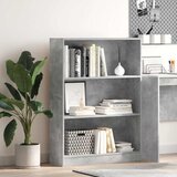  Regal za knjige boja betona 80x24x109 cm konstruirano drvo | shoptok.hr
