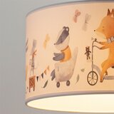  Brilagi - LED dečiji luster na sajli BOBO 1xE27/10W/230V prečnika 35 cm bela/sa životinjama | Eponuda.com