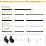 POSKENA 43–161cm nastavljiva stenska palica za oblačila | Shoptok.si