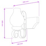  Brilagi - Zidna svetiljka QUEEN 1xE14/40W/230V bukva | Eponuda.com