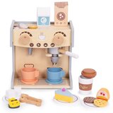 ECO TOYS Drveni aparat za kavu za djecu 2 u 1 set za baristu, 26 dodataka, Slike