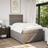 vidaXL Box spring postelja z vzmetnico taupe 120x190 cm blago, (21308631) | Shoptok.si