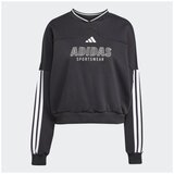 Adidas Sweatshirt W Tiro Cut 3 Stripes Fleece Sweatshirt Black/ White S Cene