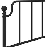  Metalno zamjensko uzglavlje crno 100 cm | shoptok.hr