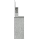  Toaletni stolić s ogledalom siva boja betona 86,5x35x136 cm | shoptok.hr