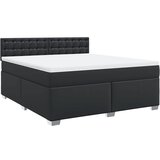 Maison Chic Box spring postelja - Vzmetna postelja z vzmetnico črn 180x200 cm umetno usnje SL23779, (21891241) | Shoptok.si