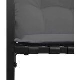  Drvena klupska klupa s jastukom Svijetlo siva 114 x 55 x 77 cm | shoptok.hr