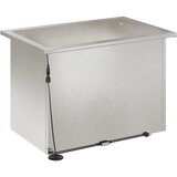  Vrtna posuda za sadnju s LED svjetlom Srebrna 40 x 60 x 40 cm Slike