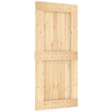  Vrata NARVIK Naravna 95 x 210 cm Masiven borov les, (5000215317) | Shoptok.si