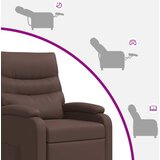  Fotelja s nagibom Smeđa Umjetna koža | shoptok.hr