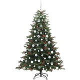 vidaXL Umestno božično drevo Zelena 180 cm PVC, kovina in plastika | Shoptok.si
