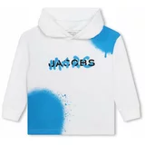 Marc Jacobs Otroški pulover bela barva, s kapuco