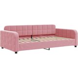 vidaXL Izvlečna dnevna postelja roza 90x200 cm žamet | Shoptok.si