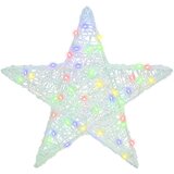 vidaXL 3D Zvijezda s 50 LED svjetlima Šareni 55 x 53.5 x 10 cm Akril | shoptok.hr