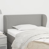  Uzglavlje s ušima svjetlosivo 83x23x78/88 cm od tkanine | shoptok.hr