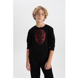 Defacto Boys Marvel Spiderman Regular Fit Crew Neck Sweatshirt Cene