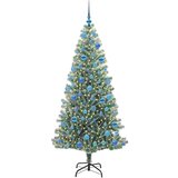 vidaXL Umjetno Božićno Drvo s Snježnim Flokom i LED Svjetlom 180 cm | shoptok.hr