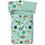 Good Morning Zelena pamučna dječja posteljina za krevet za jednu osobu 140x200 cm Dinono – | shoptok.hr
