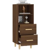  Komoda rjavi hrast 34,5x34x90 cm konstruiran les, (20654461) | Shoptok.si