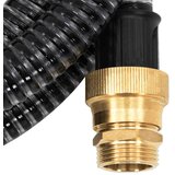  Usisno crijevo s mjedenim priključcima crno 1,1 " 15 m PVC | shoptok.hr