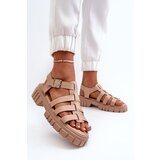 Boto FD1 Beige Women's Roman Sandals Rosarose | Shoptok.si