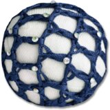 Waldhausen Mrežica za lase z okrasnimi kamni - Modra Cene