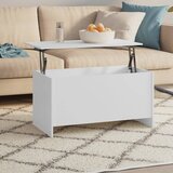 vidaXL Klubska mizica bela 102x55,5x52,5 cm konstruiran les Cene
