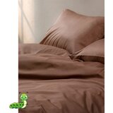 Gusenica posteljina pamučni saten kafa - 140x200
