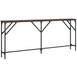  Konzolni stol boja smeđeg hrasta 180x23x75 cm konstruirano drvo | shoptok.hr