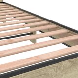  Okvir za krevet boja hrasta 140x200cm konstruirano drvo i metal | shoptok.hr
