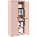 Ormarić Omarica za shranjevanje 2 pcs Roza 90 x 40 x 200 cm Jeklo, (5000152746) | Shoptok.si