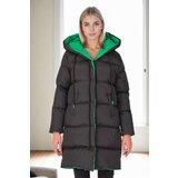 Dewberry Z6687 WOMEN'S COAT-BLACK-GREEN-1 Cijene