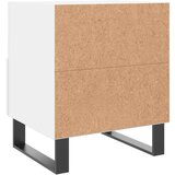 vidaXL Noćni ormarić bijeli 40 x 35 x 47 5 cm od konstruiranog drva | shoptok.hr