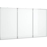  Magnetna bijela ploča sklopiva 180 x 100 x 1,7 cm aluminijska | shoptok.hr