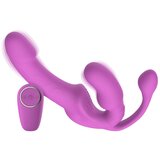 Teazers Strapless Strap-On with Anal Plug – Pink Cijene