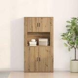  Highboard Umjetnički hrast 80 x 33 x 150 cm Konstruirano drvo | shoptok.hr