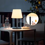  LED prigu&amp;scaron;iva solarna lampa LED/2W/5V USB 1200 mAh IP44 bela/crna Slike