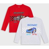 Sinsay Pamučne loose majice s dugim rukavima, paket od 2 kom Sonic the Hedgehog | shoptok.hr