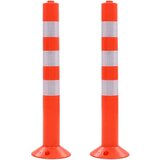 vidaXL Cestovni stupovi za kontrolu prometa 2 kom plastični 75 cm | shoptok.hr
