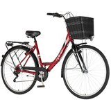 Visitor bicikl city venssini nexa city 28" alu 19" v-brake 6 brzina 155-178cm (s/m) crveni 1282115 Cene