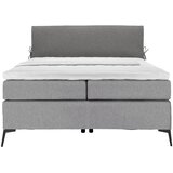 Hom`in POSTELJA BOXSPRING 120 cm x 200 cm , tekstil siva, temno siva | Shoptok.si