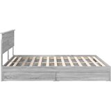  Krevet s od storage Siva Sonoma 180 x 200 cm Konstruirano drvo | shoptok.hr