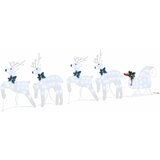  LED Riječni jeleni 5 pcs Srebrno tkanina | shoptok.hr