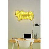 WALLXPERT dekorativna plastična led rasveta believe in yourself yellow Cene
