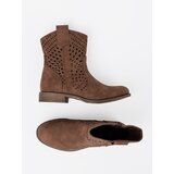 SEASTAR Openwork brown ankle boots | ePonuda.com