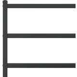 Metalni okvir kreveta s uzglavljem i podnožjem crni 90 x 200 cm | shoptok.hr