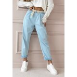 Beloved Lumie hlače s pasom modre | Shoptok.si