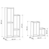 Hanah home Polica 42x89x20cm Antracit | Eponuda.ba