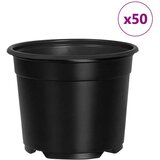  Okrogli cvetlični lonec 50 pcs Črna Ø 15 x 12.5 cm Plastika, (5000207541) | Shoptok.si