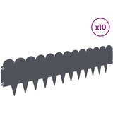  Ograda oko Travnjaka 10 kom. 103 x 25 cm Čelik Antracit | shoptok.hr